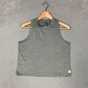 Vuori Shirt Womens Small Gray Energy Crop Tank Top Activewear Athleisure